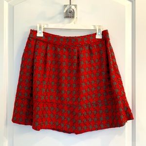 Red and Grey Skirt